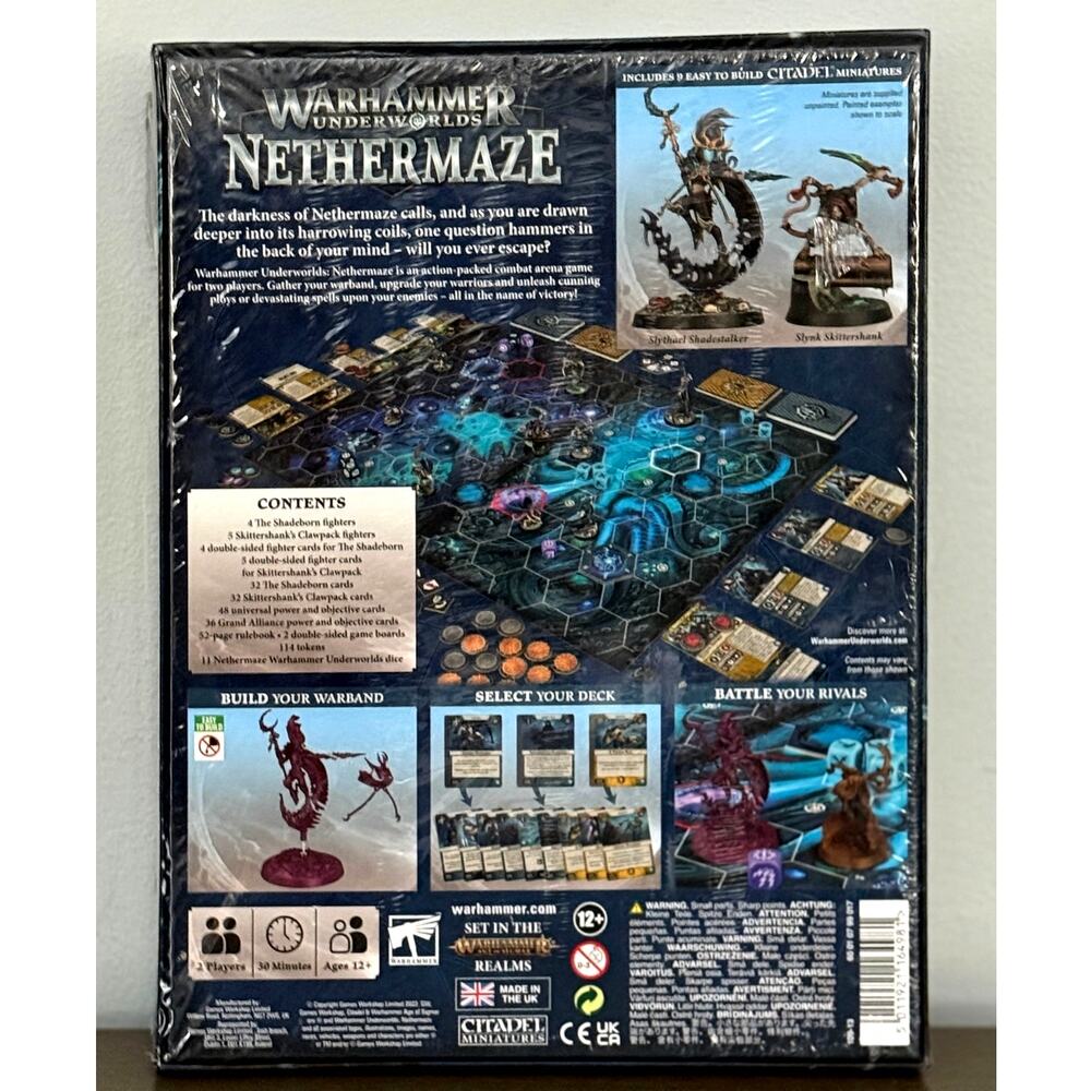 Warhammer Underworlds Nethermaze Sealed Box Set Ultimate Miniatures Game RARE - Picture 3 of 6